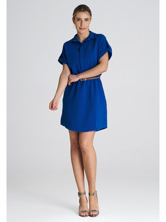 FIGL FIGL Φόρεμα καθημερινό M1001 Μπλε Regular Fit