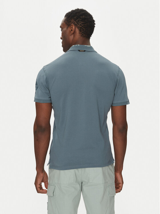 Napapijri Napapijri Tricou polo E-Amundsen NP0A4IN9 Albastru Regular Fit