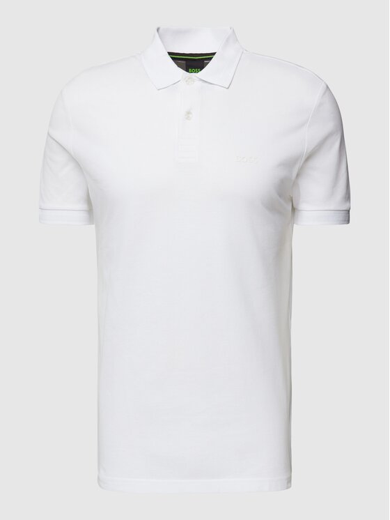 BOSS BOSS Polo 50507583-100 Biały Regular Fit