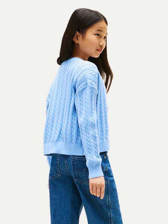 Tommy Hilfiger Tommy Hilfiger Кардиган KG0KG08546 Блакитний Regular Fit