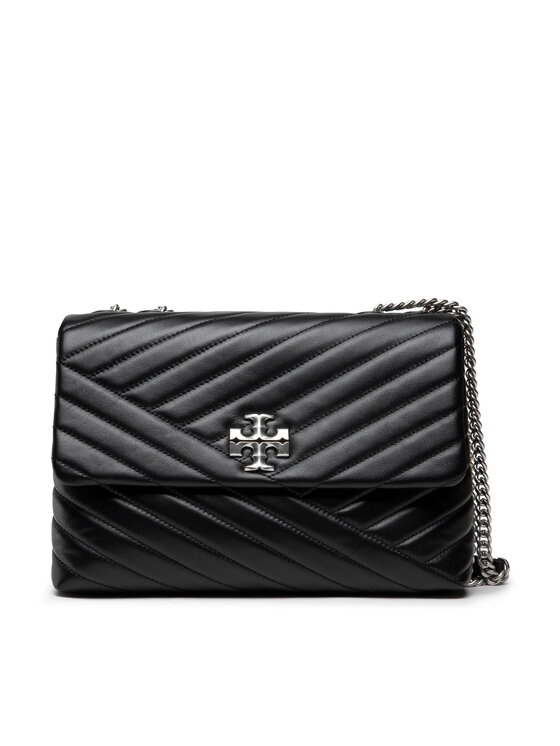 Tory Burch Tory Burch Kabelka Kira Chevron Convertible Shoulder Bag 90446 Černá