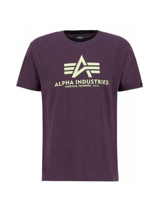 Alpha Industries Alpha Industries T-Shirt AI.100501-719-3XL Fioletowy Basic Fit