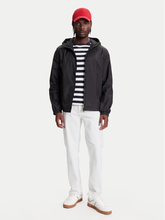 Tommy Hilfiger Tommy Hilfiger Kevad-sügis jope MW0MW40225 Must Regular Fit