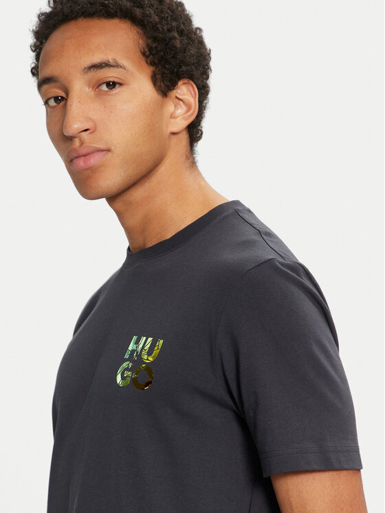 HUGO Hugo T-Shirt Diridumti 50522134 Granatowy Regular Fit
