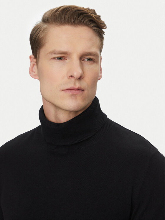 Jack&Jones Jack&Jones Rollkragenpullover Basic 12258051 Schwarz Regular Fit
