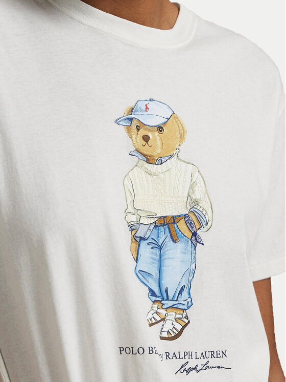 Polo Ralph Lauren Polo Ralph Lauren Tricou 211965107001 Alb Regular Fit