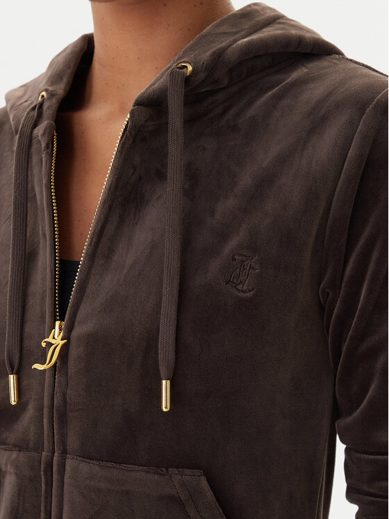 Juicy Couture Juicy Couture Суитшърт Robertson JCAP176G Кафяв Slim Fit