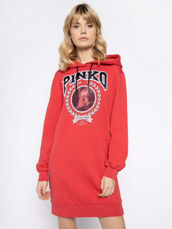 Pinko Pinko Úpletové šaty LUCIA HEFFERNAN Obsidian PE 20 PHEFF 1N12MR Y68G Červená Regular Fit