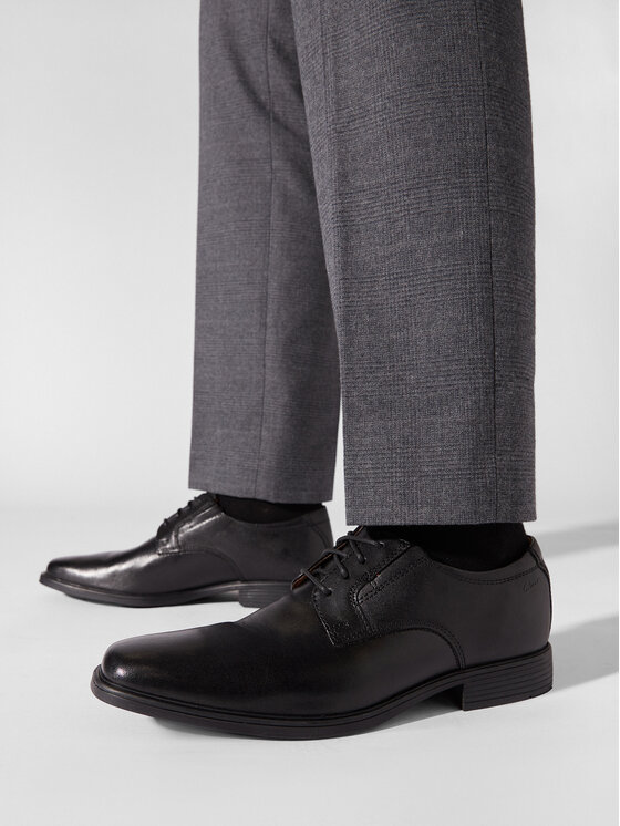 Clarks Clarks Półbuty Tilden Plain 261103507 Czarny