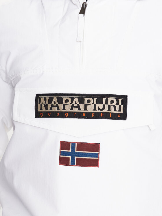 Napapijri Napapijri Bunda anorak Rainforest Winter 3 NP0A4GMC Biela Regular Fit