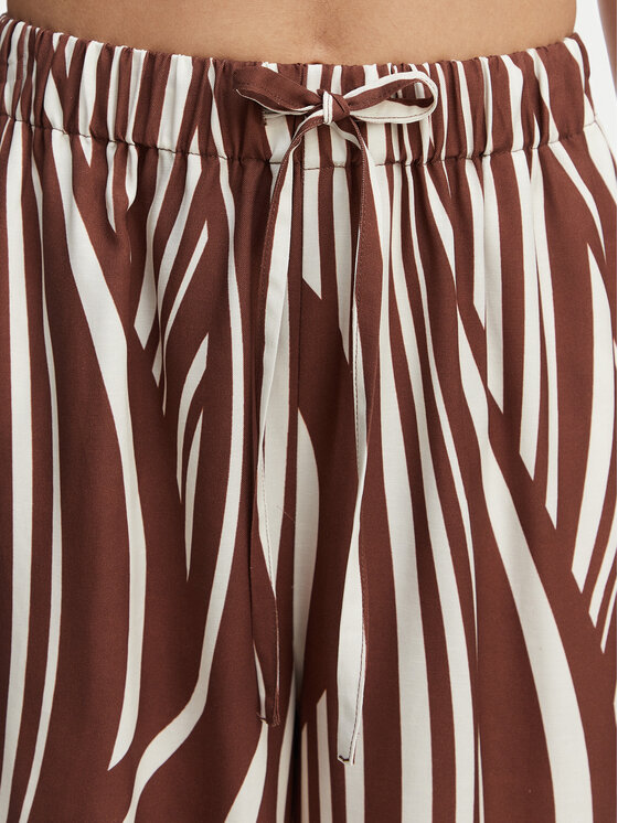 Seafolly Seafolly Hlače Coastline 55541-PA Smeđa Wide Leg