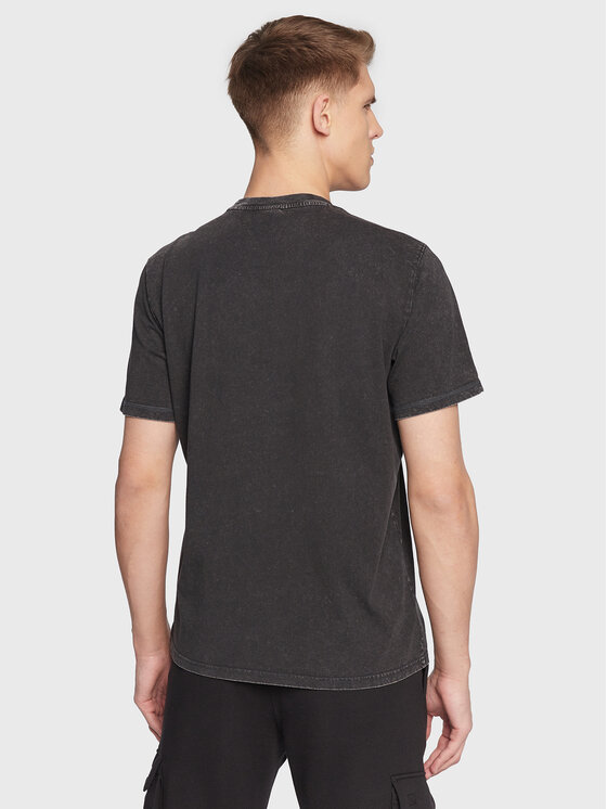 T-shirt Ice-Dyed 217897 Nero Regular Fit