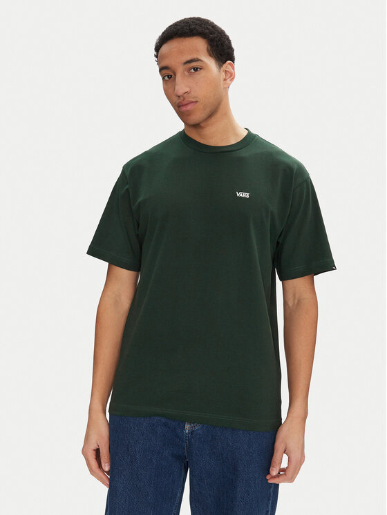 Vans Vans Póló Left Chest II VN000P1P Zöld Loose Fit