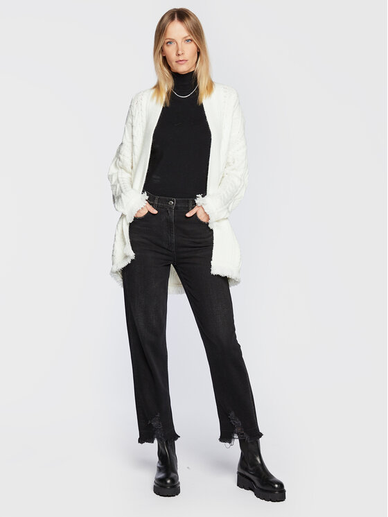 Cardigan CVA22192CD Bianco Relaxed Fit