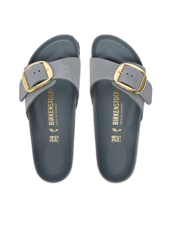 Birkenstock Birkenstock Šľapky Madrid Big Buckle Hex 1032090 Sivá
