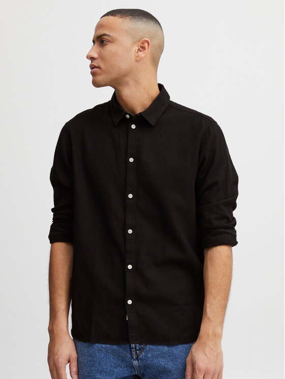 Solid Solid Camicia 21107646 Nero Regular Fit