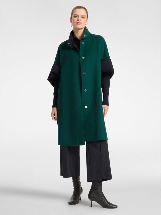 Elena Mirò Elena Mirò Cappotto 8076E000157N035 Verde Regular Fit