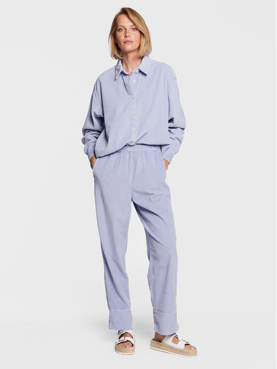 Pantaloni di tessuto Padow PADO137E23 Blu Regular