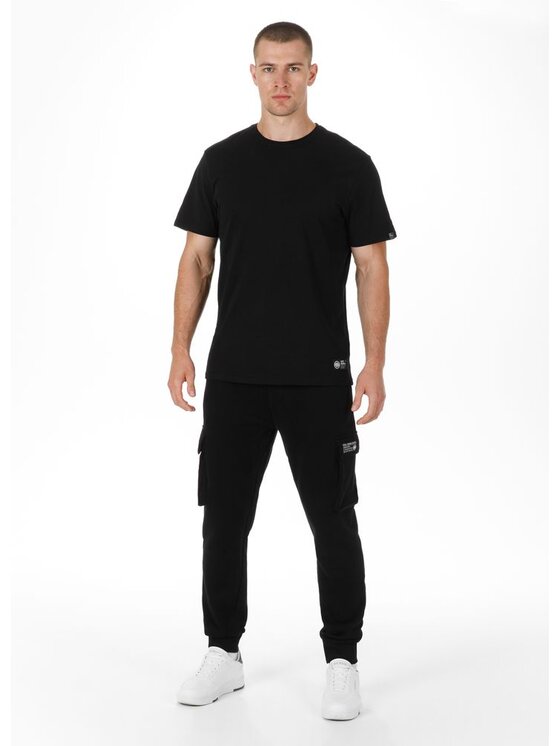 PITBULL PITBULL Spodnie dresowe Spodnie Czarny Regular Fit