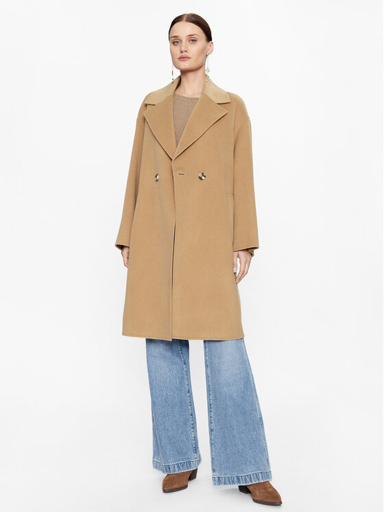 Marella Marella Cappotto di lana Nandina 2330160838200 Marrone Regular Fit