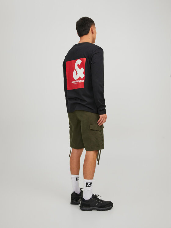 Pantaloncini di tessuto 12229650 Verde Cargo Fit