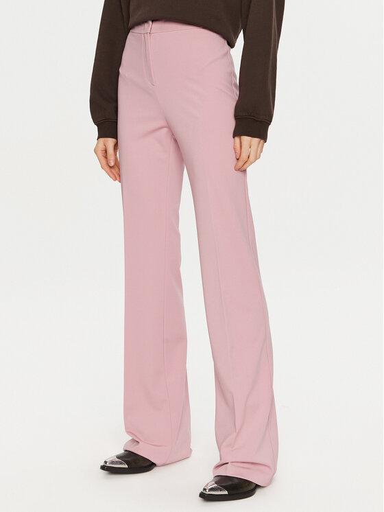 PINKO PINKO Kalhoty z materiálu Hulka 100054 A0HM Růžová Regular Fit