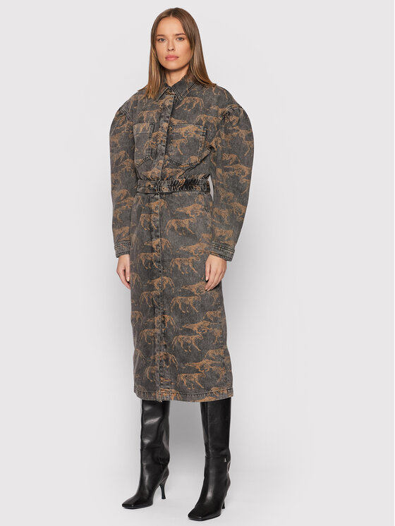 Vestito di jeans Dahlia Aop RM749 Grigio Regular