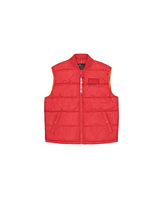 Alpha Industries Alpha Industries Kamizelka Puffer Vest Czerwony Regular Fit