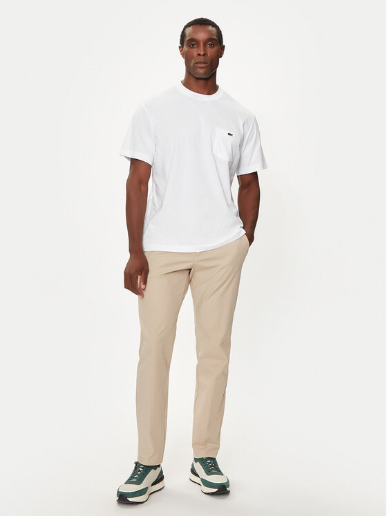 Lacoste Lacoste T-Shirt TH2827 Bílá Regular Fit