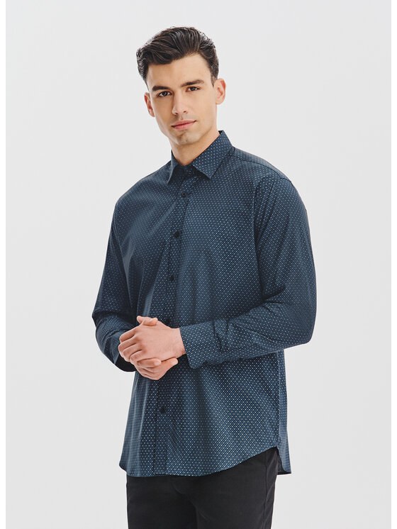 Pako Lorente Pako Lorente Koszula P25WN-1X-031 Czarny Regular Fit