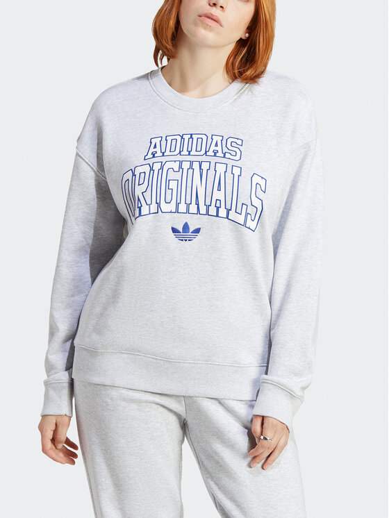 adidas Felpa Sweatshirt IC6003 Grigio Regular Fit Modivo