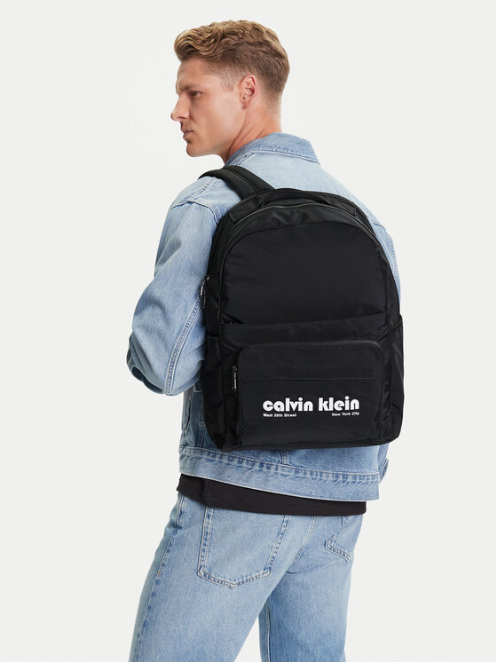 Calvin Klein Jeans Calvin Klein Jeans Σακίδιο Ckj Graphic Ck Multi Funct Backp LV04G3162G Μαύρο