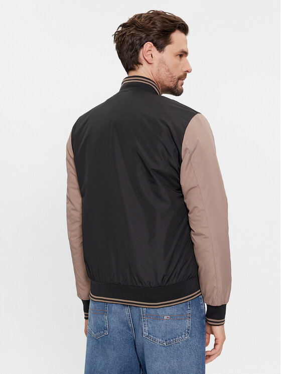 Brave Soul Brave Soul Kurtka bomber MJK-BRODY Czarny Regular Fit