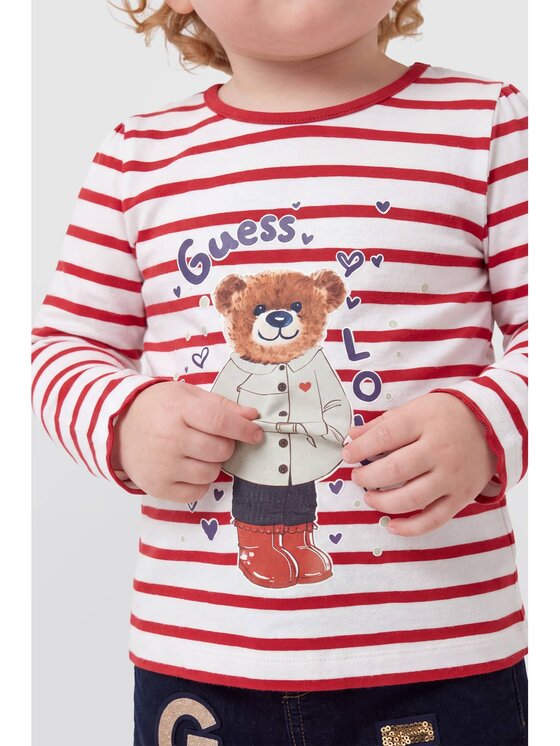 Guess Kids Guess Kids T-Shirt 185346 Červená Classic Fit