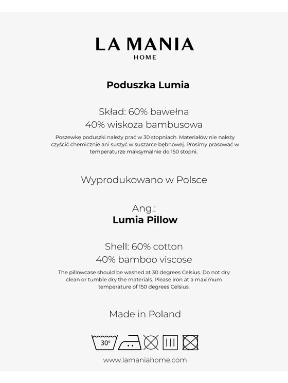 La Mania La Mania Poduszka dekoracyjna Lumia Biały