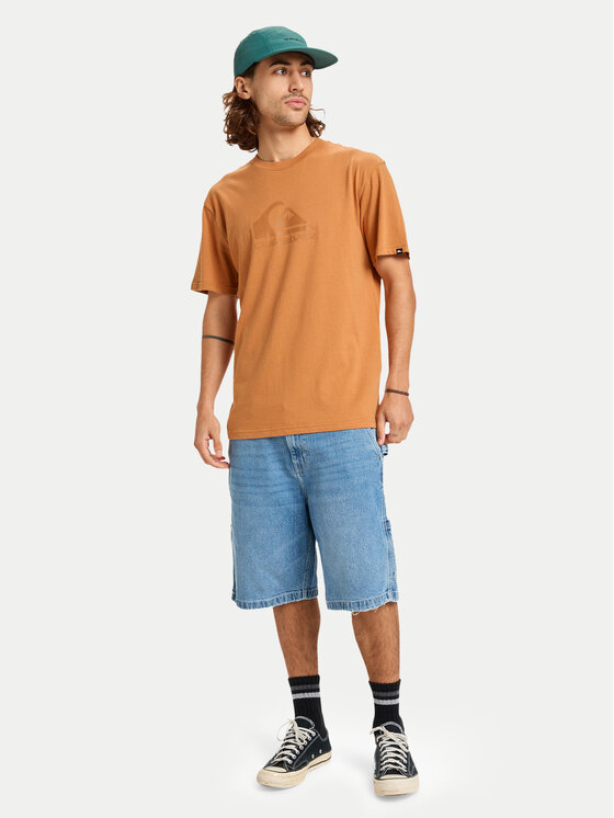 Quiksilver Quiksilver Tričko Ev Comp Logo EQYZT08182 Béžová Regular Fit