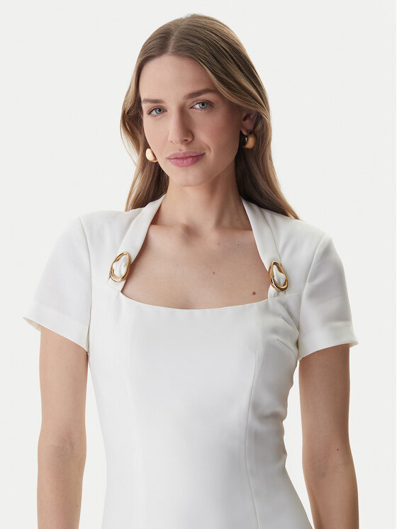 Marciano Guess Marciano Guess Cocktail obleka 6RGK12 7357A Bela Regular Fit