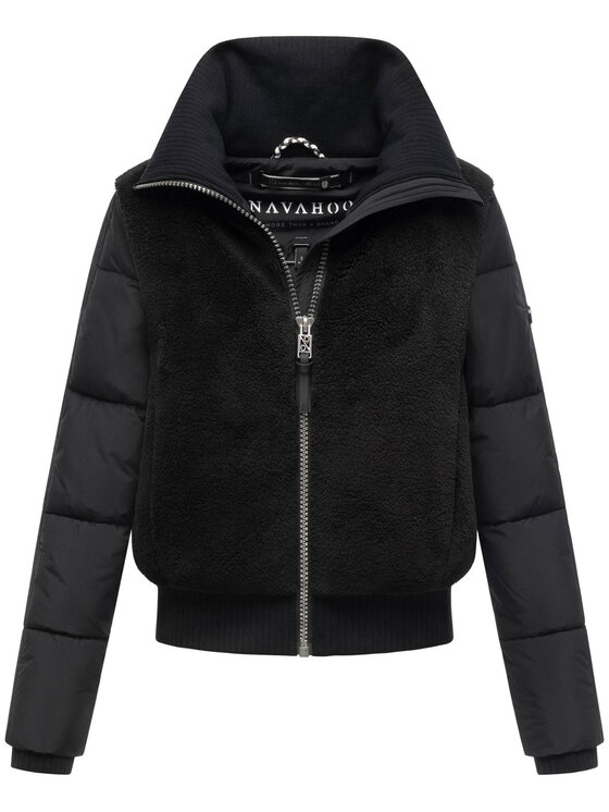 Navahoo Navahoo Kurtka zimowa Teddyzone Czarny Regular Fit