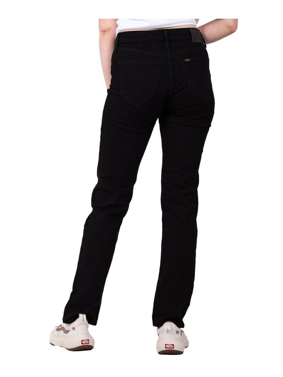 Lee Lee Jeansy 112139764 Czarny Straight Leg