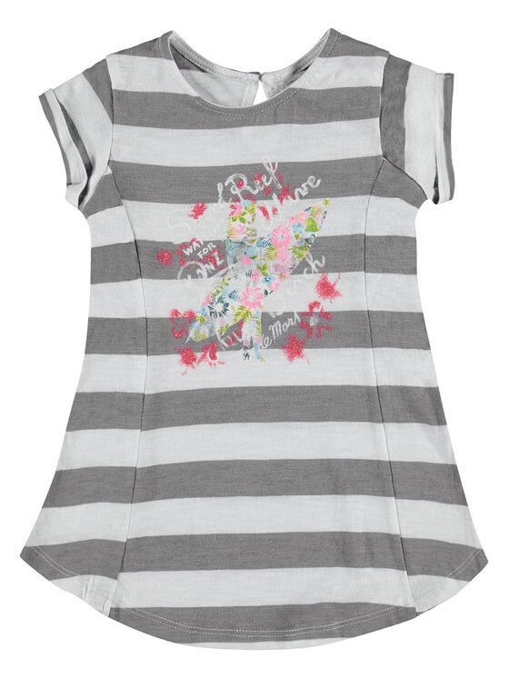 Kanz Kanz T-Shirt 1716868-1032 Szary Basic Fit