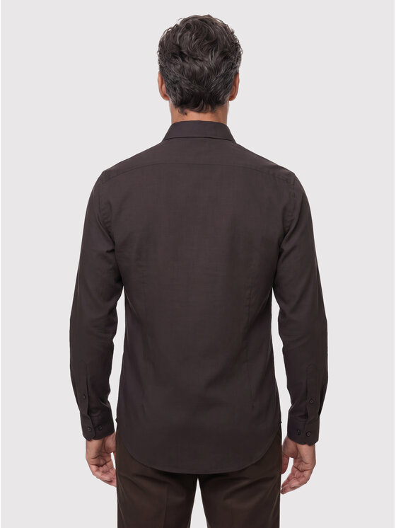 Pako Lorente Pako Lorente Koszula P26WF-1X-002 Brązowy Slim Fit