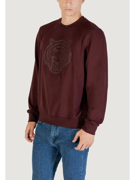 Antony Morato Antony Morato Felpa REGULAR FIT WITH RUBBER PRISM SHAPE PRINT Bordeaux Regular Fit