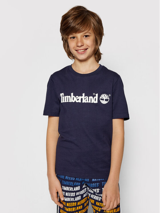 Timberland T-shirt T25P22 S Tamnoplava Regular Fit