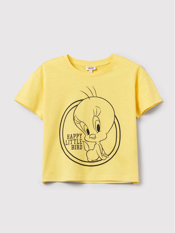 OVS T-shirt LOONEY TUNES 1440325 Žuta Regular Fit