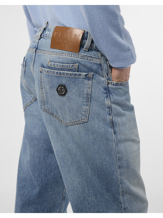 PHILIPP PLEIN PHILIPP PLEIN Jeansy 25915 Niebieski Loose Fit