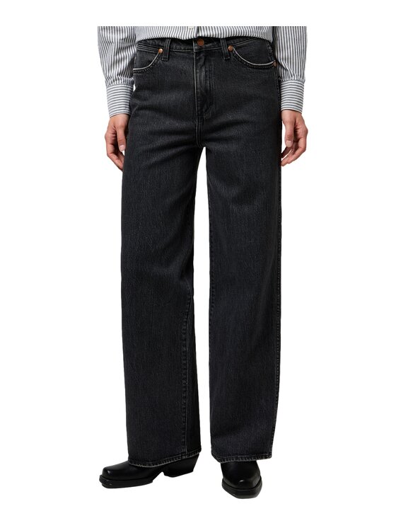 Wrangler Wrangler Jeansy 112371182 Szary Straight Leg