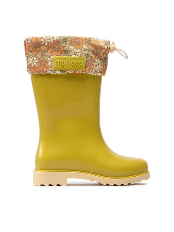 melissa bottes de pluie mini melissa rain boot iii inf 33616 jaune