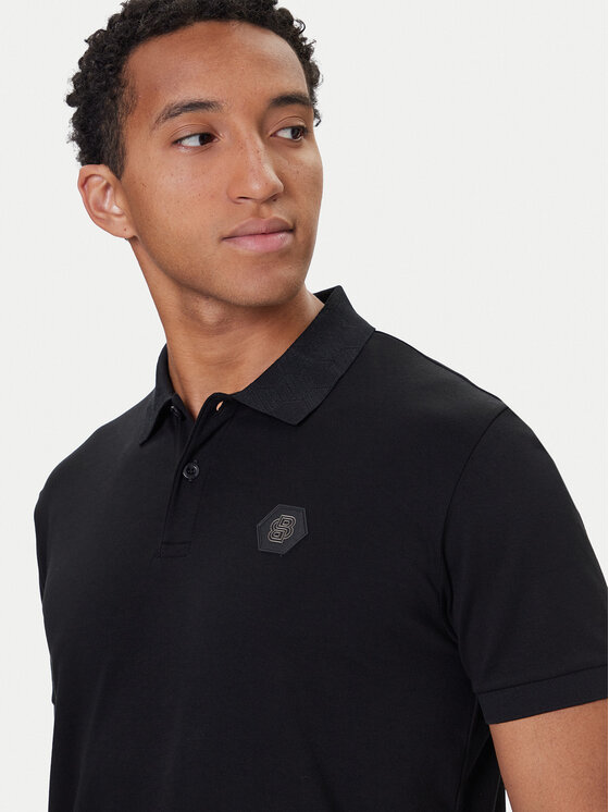 BOSS BOSS Tricou polo Future 50543891 Negru Regular Fit