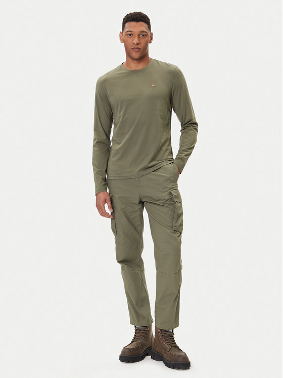 Napapijri Napapijri Longsleeve Salis NP0A4HN7 Grün Regular Fit