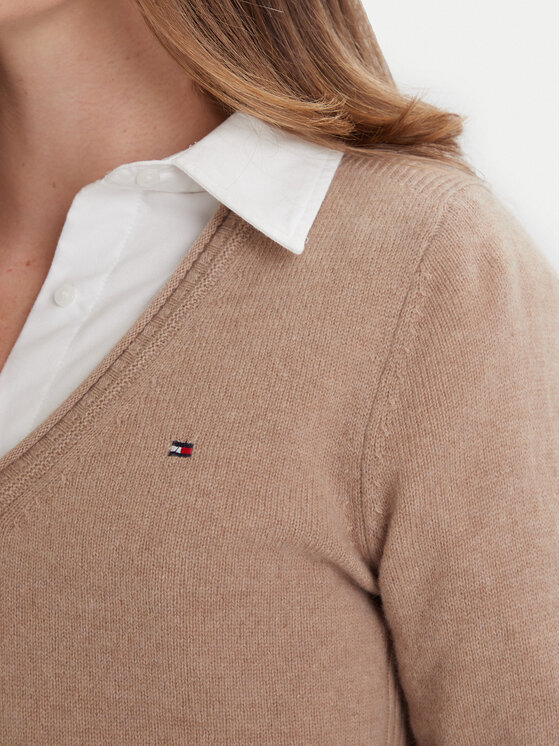 Tommy Hilfiger Tommy Hilfiger Pullover WW0WW43505 Beige Regular Fit